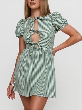 princess polly eva mini dress Emanuela Halter Mini Dress Black